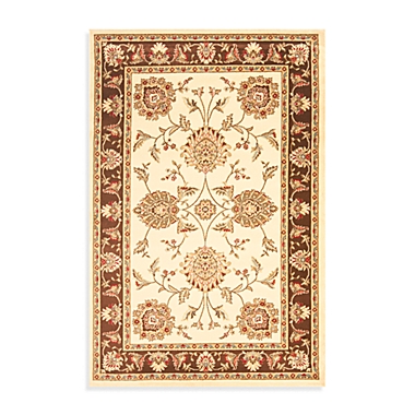 Safavieh Prescott Ivory/Brown 4-Foot x 6-Foot Accent Rug. View a larger version of this product image.