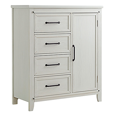 Soho Baby Ellison 4-Drawer Chifferobe in Rustic White. View a larger version of this product image.