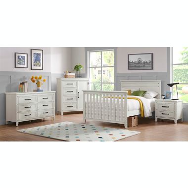 Soho Baby Ellison 4-Drawer Chifferobe in Rustic White. View a larger version of this product image.