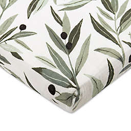 Babyletto® Organic Cotton Muslin All-Stages Midi Crib Sheet in Olive Branch