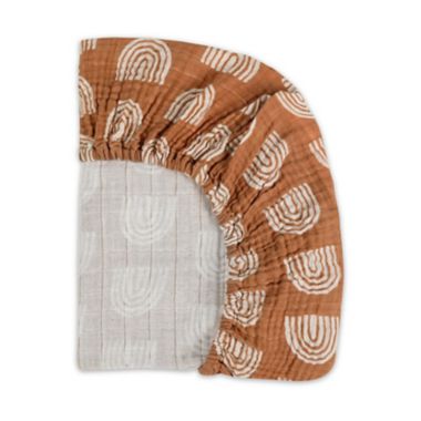 Babyletto&reg; Organic Cotton Muslin All-Stages Bassinet Sheet. View a larger version of this product image.