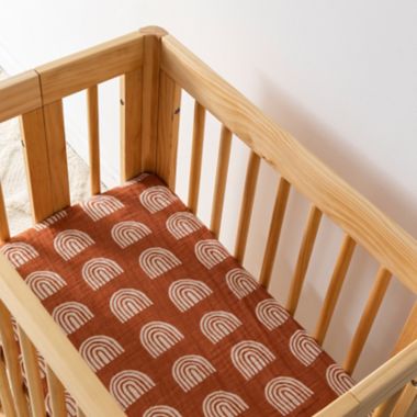 Babyletto&reg; Organic Cotton Muslin All-Stages Bassinet Sheet. View a larger version of this product image.