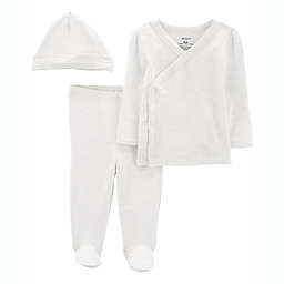 carter's® 3-Piece Bodysuit, Pant, and Hat Set in Grey