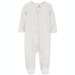 carter's® Newborn Zip-Up Sleep & Play with LENZING™ ECOVERO™ in Grey