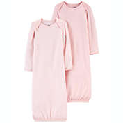 carter&#39;s&reg; 2-Pack Gowns in Pink