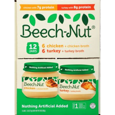 Beech-Nut&reg; 12-Pack Stage 1 Classics Chicken and Turkey Broth Variety Pack