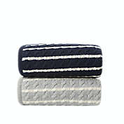 ever &amp; ever&trade; Striped Cable Sherpa Back Blanket