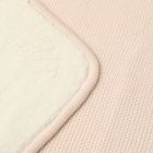 Alternate image 2 for ever &amp; ever&trade; Seed Stitch Sherpa Back Blanket in Rosewater