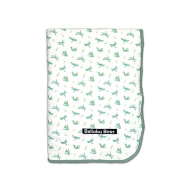 Bellabu Bear&reg; Dragonfly 2-Layer Reversible Bamboo Blanket in White. View a larger version of this product image.