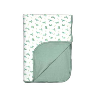 Bellabu Bear&reg; Dragonfly 2-Layer Reversible Bamboo Blanket in White. View a larger version of this product image.