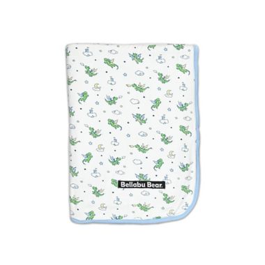 Bellabu Bear&reg; Dragons 2-Layer Reversible Bamboo Blanket in White. View a larger version of this product image.
