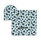 Alternate image 0 for Bellabu Bear Leopard Swaddle and Beanie Set in Blue