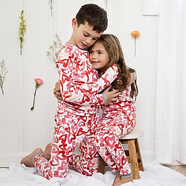 Burt&#39;s Bees Baby&reg; Size 24M 2-Piece I Love You Valentine&#39;s Day Pajama Set in Rose. View a larger version of this product image.