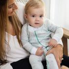 Alternate image 2 for Burt's Bees Baby&reg; Size 12M Unicorn Magic Organic Cotton Footed Pajamas in Morning Mist