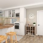 Alternate image 13 for Ridge Road Decor 22-Inch Round Wood Farmhouse Wall Clock in White