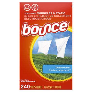 Bounce&reg; 240-Count Fabric Softener Dryer Sheets in Outdoor Fresh. View a larger version of this product image.