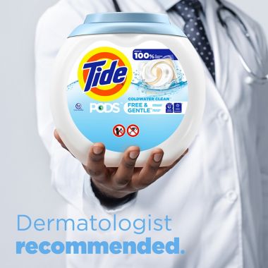 Tide&reg; PODS&trade; 42-Count Free &amp; Gentle Liquid Laundry Detergent Pacs. View a larger version of this product image.