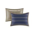 Alternate image 6 for Mi Zone Ashton Stripe Printed King/California King Comforter Bedding Set in Khaki/Navy