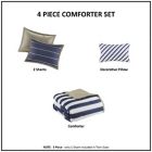 Alternate image 10 for Mi Zone Ashton Stripe Printed King/California King Comforter Bedding Set in Khaki/Navy