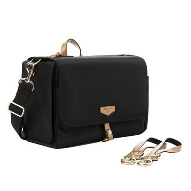 TWELVElittle On-The-Go Stroller Caddy in Black/Tan. View a larger version of this product image.