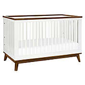 Babyletto Scoot 3-in-1 Convertible Crib in White/Walnut