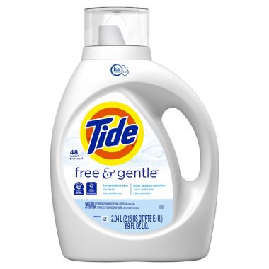 Tide&reg; 69 oz. Free &amp; Gentle Liquid Laundry Detergent. View a larger version of this product image.