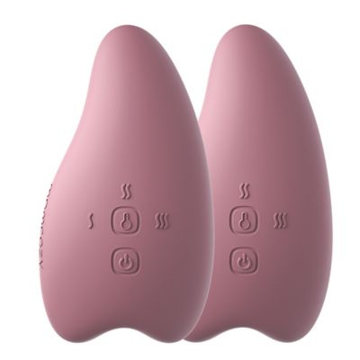 Momcozy Double 2-In-1 Warming Vibration Lactation Massager Pink