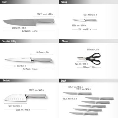 Calphalon&reg; Classic Self-Sharpening 12-Piece Cutlery Set with SharpIN&trade; Technology. View a larger version of this product image.
