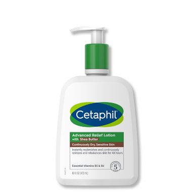 Cetaphil&reg; 16 fl. oz. Advanced Relief Lotion with Shea Butter. View a larger version of this product image.