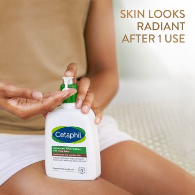 Cetaphil&reg; 16 fl. oz. Advanced Relief Lotion with Shea Butter. View a larger version of this product image.