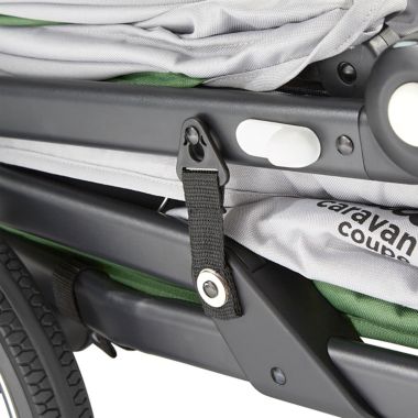 Larktale&trade; Caravan&trade; Coupe Double Stroller in Grey/Black. View a larger version of this product image.