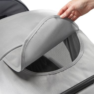 Larktale&trade; Caravan&trade; Coupe Double Stroller in Grey/Black. View a larger version of this product image.