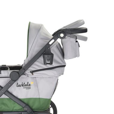 Larktale&trade; Caravan&trade; Coupe Double Stroller in Grey/Black. View a larger version of this product image.