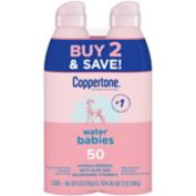 Coppertone&reg; Water Babies&reg; 6 oz. 2-Pack Lotion Spray SPF 50