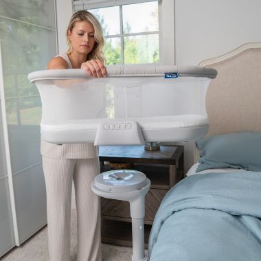 HALO&reg; BassiNest&reg; Soothing Swivel Sleeper 3.0 in Grey. View a larger version of this product image.