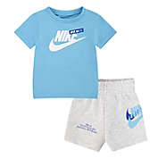Nike&reg; Double Swoosh T-Shirt and Short Set in Heather