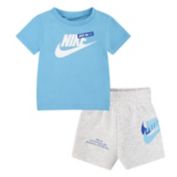 Nike&reg; Double Swoosh T-Shirt and Short Set in Heather