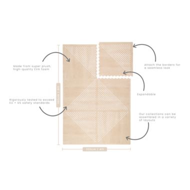 Toddlekind&reg; Prettier Earth Standard Puzzle Play Mat in Clay. View a larger version of this product image.