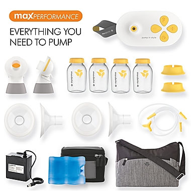 Medela&reg; Pump in Style&reg; Breast Pump with MaxFlow&trade; and PersonalFit Flex&trade; Breast Shields. View a larger version of this product image.
