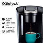 Alternate image 7 for Keurig&reg; K-Select&reg; Single-Serve K-Cup&reg; Pod Coffee Maker in Matte Black