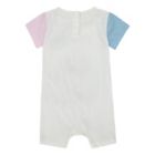 Alternate image 1 for Nike&reg; Newborn Colorblocked Romper in Ivory/Multi