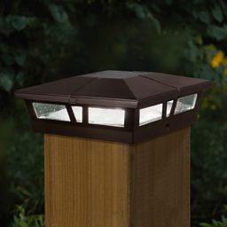Classy Caps™ Cambridge Outdoor 6-Inch x 6-Inch Solar Post Cap