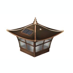 Classy Caps™ Ambience Outdoor Solar Post Cap in Copper