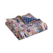 Levtex Home Nanette Reversible Quilted Throw Blanket in Navy