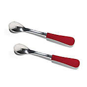 Avanchy Stainless Steel & Silicone Infant Feeding Spoons (Set of 2)