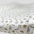 Alternate image 1 for Bellabu Bear Milk &amp; Cookies Changing Pad Cover in White