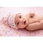 Alternate image 1 for Bellabu Bear Milk &amp; Cookies Crib Sheet in Pink