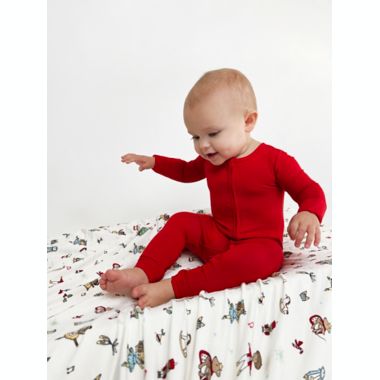 Bellabu Bear&reg; Nutcracker 2-Layer Reversible Bamboo Blanket in White. View a larger version of this product image.