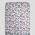 Alternate image 1 for Bellabu Bear Comic Wonder Crib Sheet in Purple