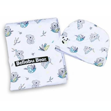 Bellabu Bear Koala Swaddle and Beanie Set. View a larger version of this product image.